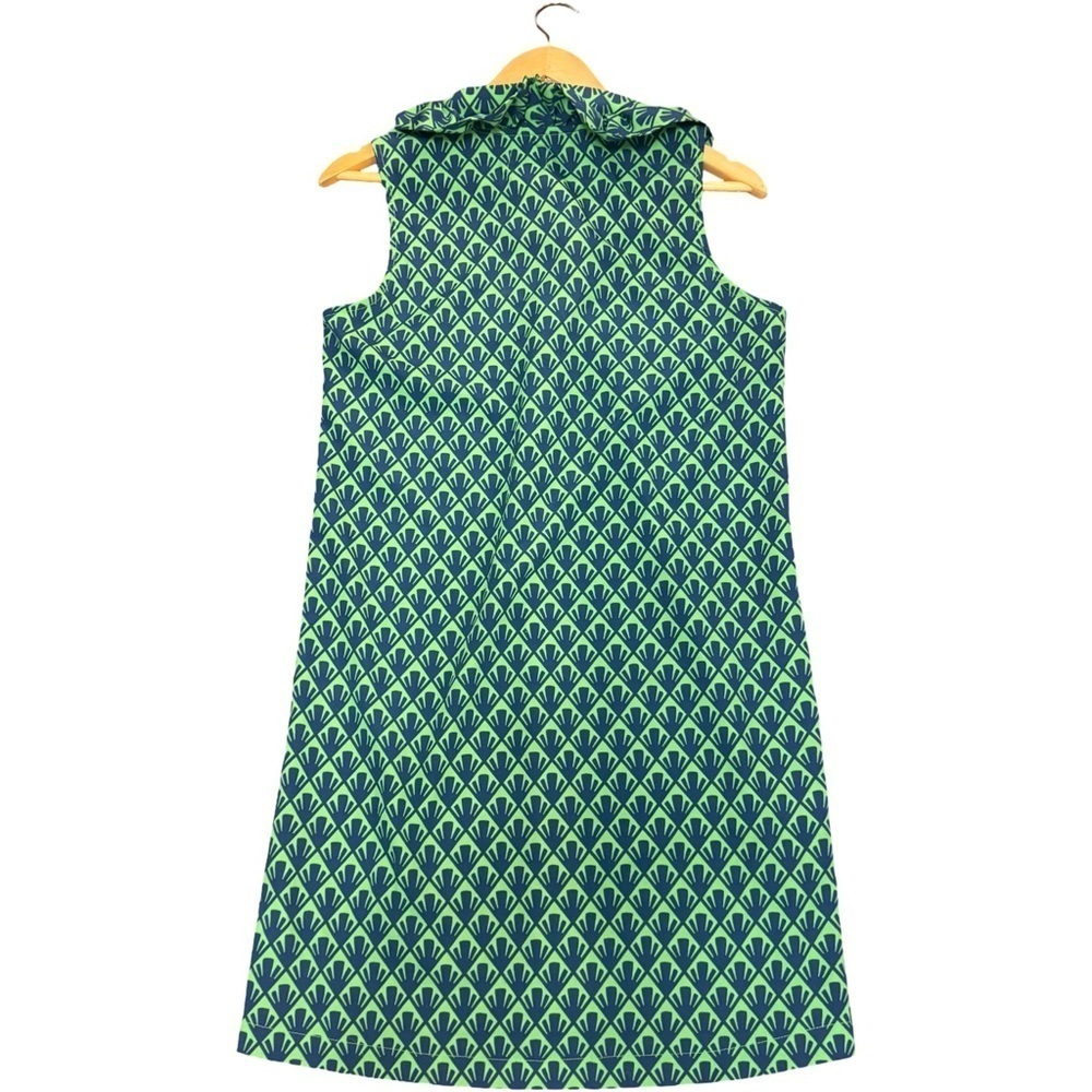 MUD PIE Green and Blue Patterned Sleeveless Dress size medium - Picture 2 of 6